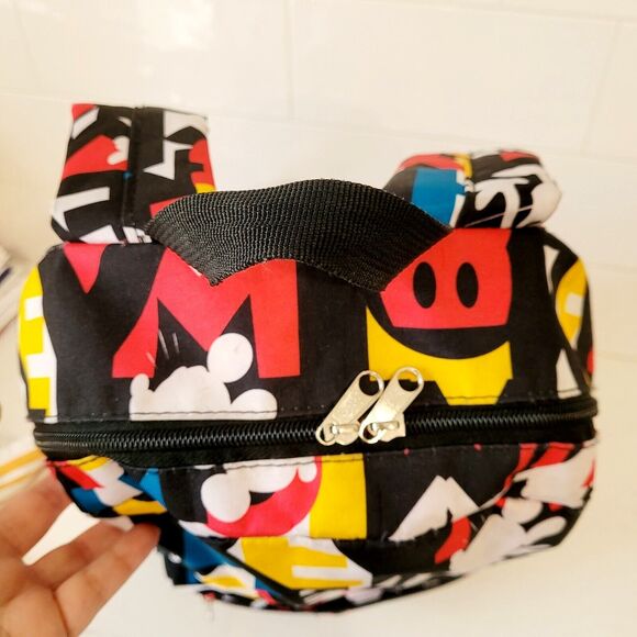 DISNEY PARKS EXCLUSIVE  Mickey Mouse Motif 16" Backpack Full Size READ - Picture 5 of 16